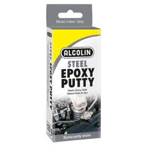 Alcolin Steel Epoxy Putty 2 x 60g