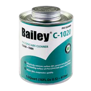 Bailey C-1020 PVC Weld Cleaner 473ml