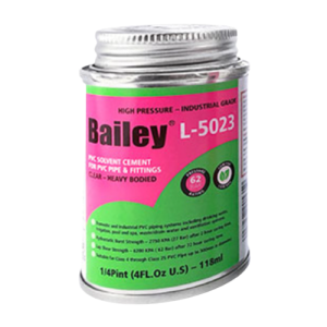 Bailey Industrial High Pressure PVC Weld with Brush 118ml L-5023