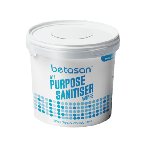 Betasan All Purpose Sanitiser Wipes 1000 Sheet Bucket SWC-BET-004