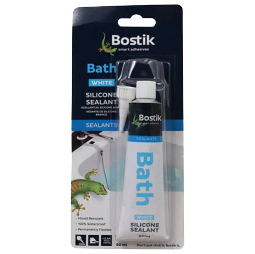 Bostik Bath White Silicone Sealant 90ml