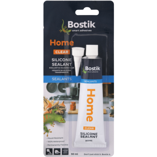 Bostik Home Clear Silicone Sealant 90ml