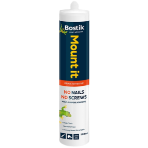 Bostik Mount It No Nails No Screws Adhesive 280ml - Clear