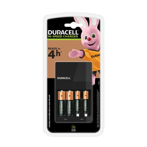 Duracell Hi-Speed Charger including AA + AAA Batteries, Box of 3