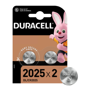 Duracell Lithium DL 2025 Coin Batteries 2 Pack, Box of 10