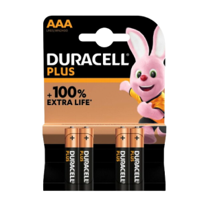 Duracell Mainline Alkaline AAA Batteries 4 Pack, Box of 10