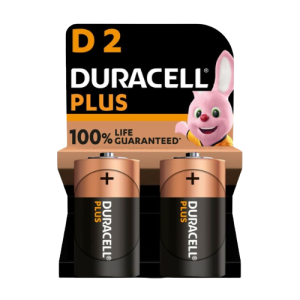 Duracell Mainline D Cell Batteries 2 Pack, Box of 10