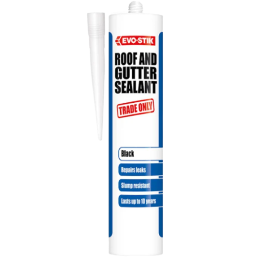 Evo-Stik Roof and Gutter Black Sealant 290ml