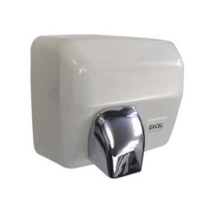 Excel White Stainless Steel Hot Air Hand Dryer HAD-2.5-001