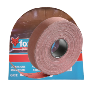 Fox Abrasive Economy Cloth Rolls Professional 50mm x 50m - 40 Grit