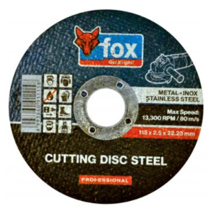 Fox Abrasive Professional Inox Cutting Disc 2.5mm x 115mm