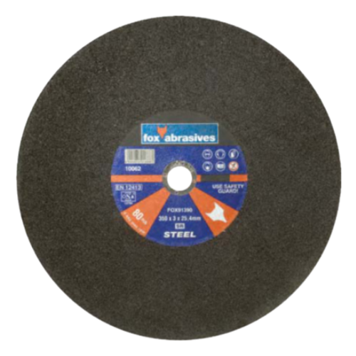 Fox Abrasive Single Reinforced Steel Cutting Disc 3mm x 350mm