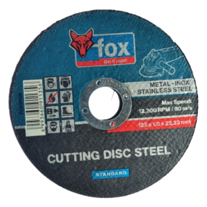 Fox Abrasive Inox Cutting Disc 1.0mm x 125mm Standard