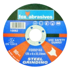 Fox Abrasive Steel Grinding Disc 6mm x 125mm