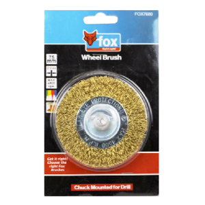 Fox Crimped Steel Wire Wheel 75mm - Drill