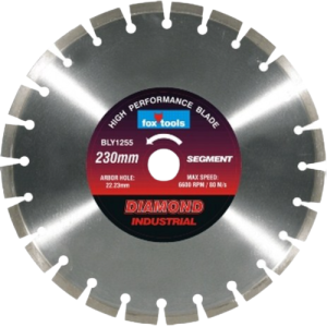 Fox Diamond Segment Industrial A-Grade Masonry Cutting Blade 2.6mm x 230mm