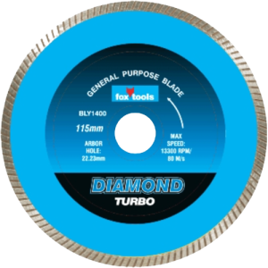 Fox Diamond Turbo Marble Cutting Disc 2.2mm x 115mm - Professional