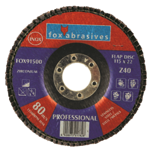 Fox Flap Disc Professional Range Grit 40, 115mm