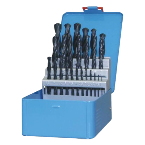 Fox Rolled Forged Standard HSS Steel Drill Bit Set - 25 Piece