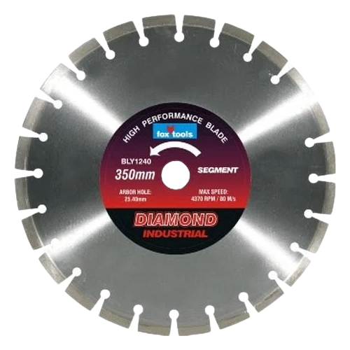 Fox Segment Asphalt Cutting Disc 3.2mm x 350mm, Standard