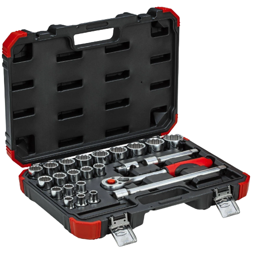 Gedore Red Socket Set 1/2" Drive 10mm to 32mm 24 Piece R69013024