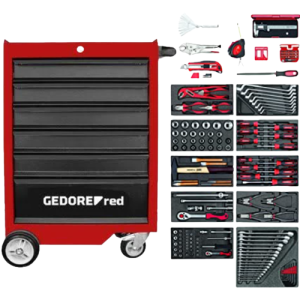 Gedore Red Trolley 6 Drawer Toolbox 218 Piece R21560060