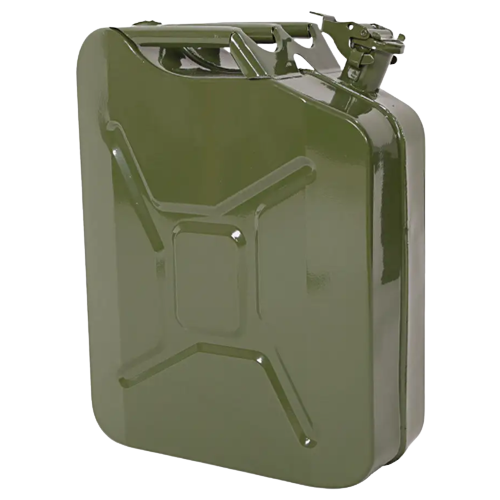 MTS 10 Liter Green Metal Jerry Can