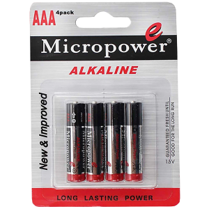 Micropower AAA Batteries 15 X 4 Pack, BAT-AAA- 001