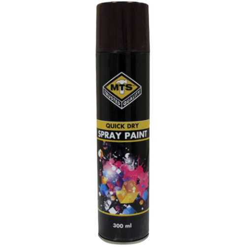 MTS Black Matt Spray Paint 300ml