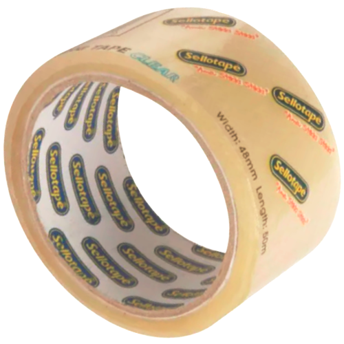 Sellotape Clear Buff Tape 48mm x 50m