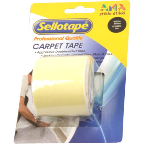 Sellotape Double Sided Carpet Tape 48mm x 5m