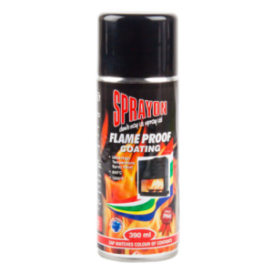 Sprayon Black Flame Proof Coating Spray Paint 390ml