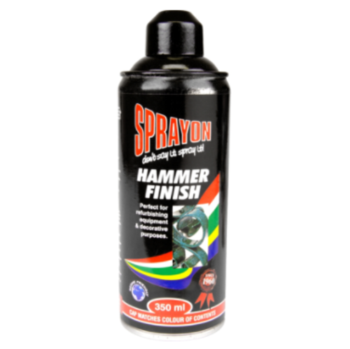 Sprayon Black Hammer Finish Lacquer Spray Paint 350ml