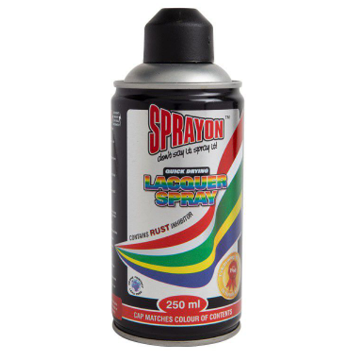 Sprayon Black Matt Spray Paint 250ml