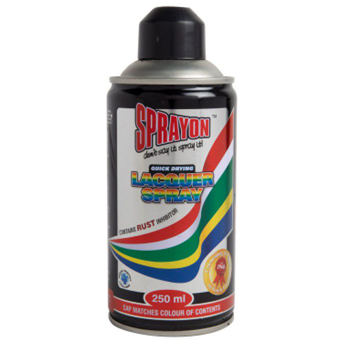 Sprayon Satin Black Gloss Spray Paint 250ml