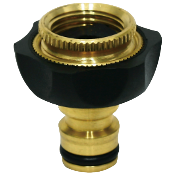 Aqua Brass Tap Adaptor, 1/2 inch to 3/4 inch 660410