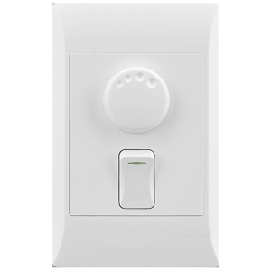 Electricmate White Dimmer Switch 260W, 1 Lever