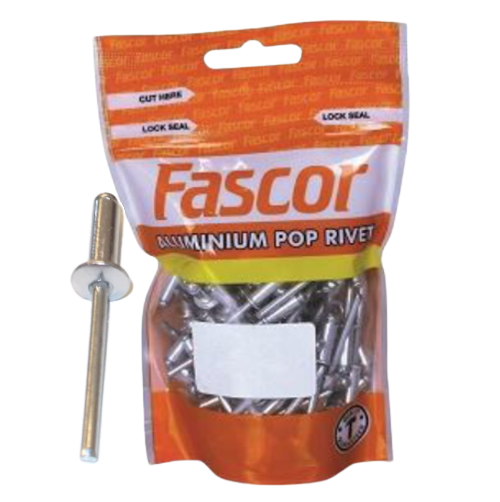 Fascor Pop Rivets Pack of 100, 6mm to 12mm