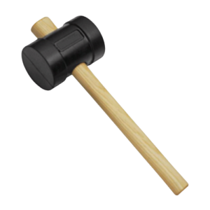 Gedore Red Rubber Mallet Head 58mm x 315mm Ash