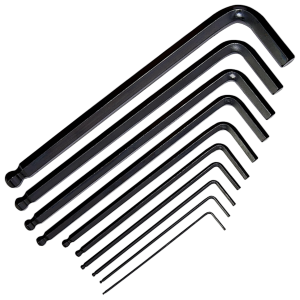 Hafu Ball Long Series Allen Key Set 1.5-12mm, 10 Piece 451-302-08