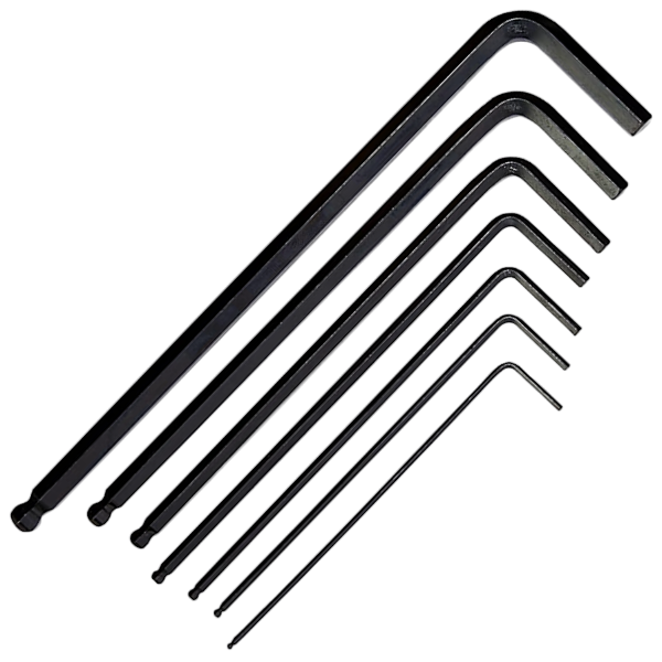 Hafu Ball Long Series Allen Key Set 1.5-6mm, 7 Piece 451-376-08