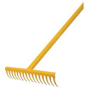 MTS Gardening Rake All Steel 16 Tooth