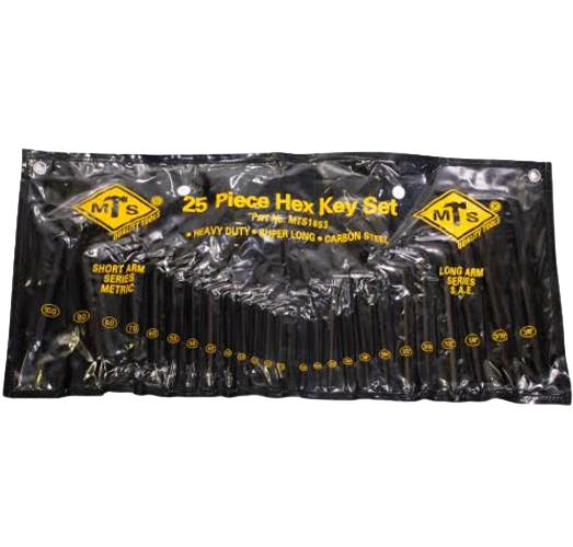 MTS Hexagon Allen Key Set 25 Piece - Metric / SAE