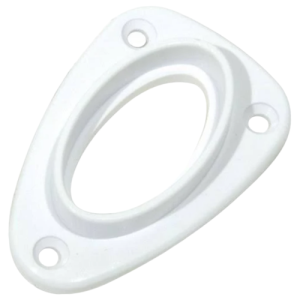 Mackie Plastic White Oval Rod Socket 19mm, 1 Piece
