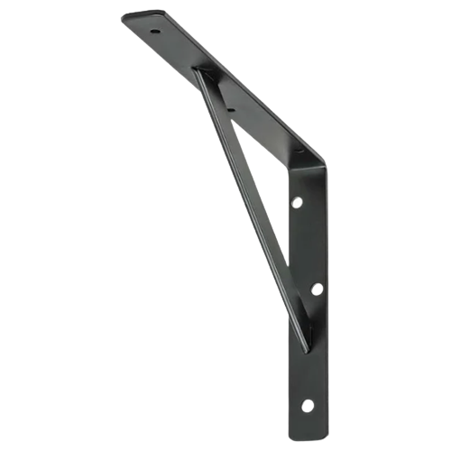 Mts Black Japan Shelf Bracket with Stay 300mm x 350mm, 5 Pair