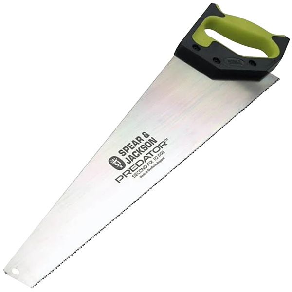 Spear and Jackson Second Cut Hand Saw 550mm 9T_10P, Fine