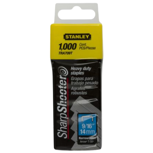 Stanley Heavy Duty 14mm Staples TRA709T, Types 4, 11, 140, G