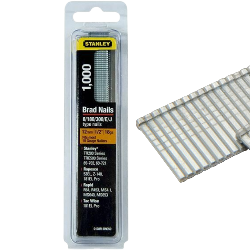 Stanley Heavy Duty Brad Nails 12mm 1-SWK-BN050T