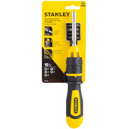 Stanley Screwdriver Ratchet Set 10 Piece 68-010