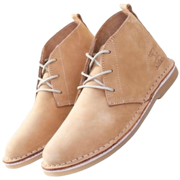 Bata Safari Nubuck Boot Tan, Size 6